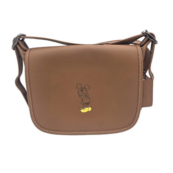 Disney x Coach Patricia Saddle Bag Mickey Mouse - Picture 1 of 12